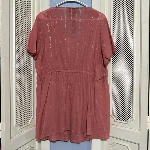 Lane Bryant sheer elastic waist top - Picture 2 of 3